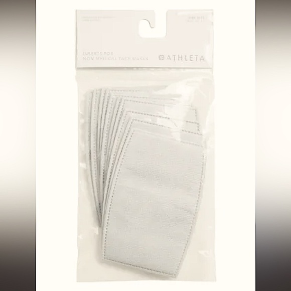 Athleta Other - Athleta One Size Inserts For Non Medical Face Masks Pack Of 10.